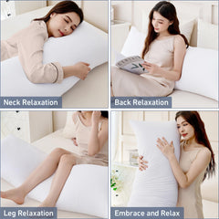 Leeden coussin en situation côté lit soutenant taille et jambes pour confort