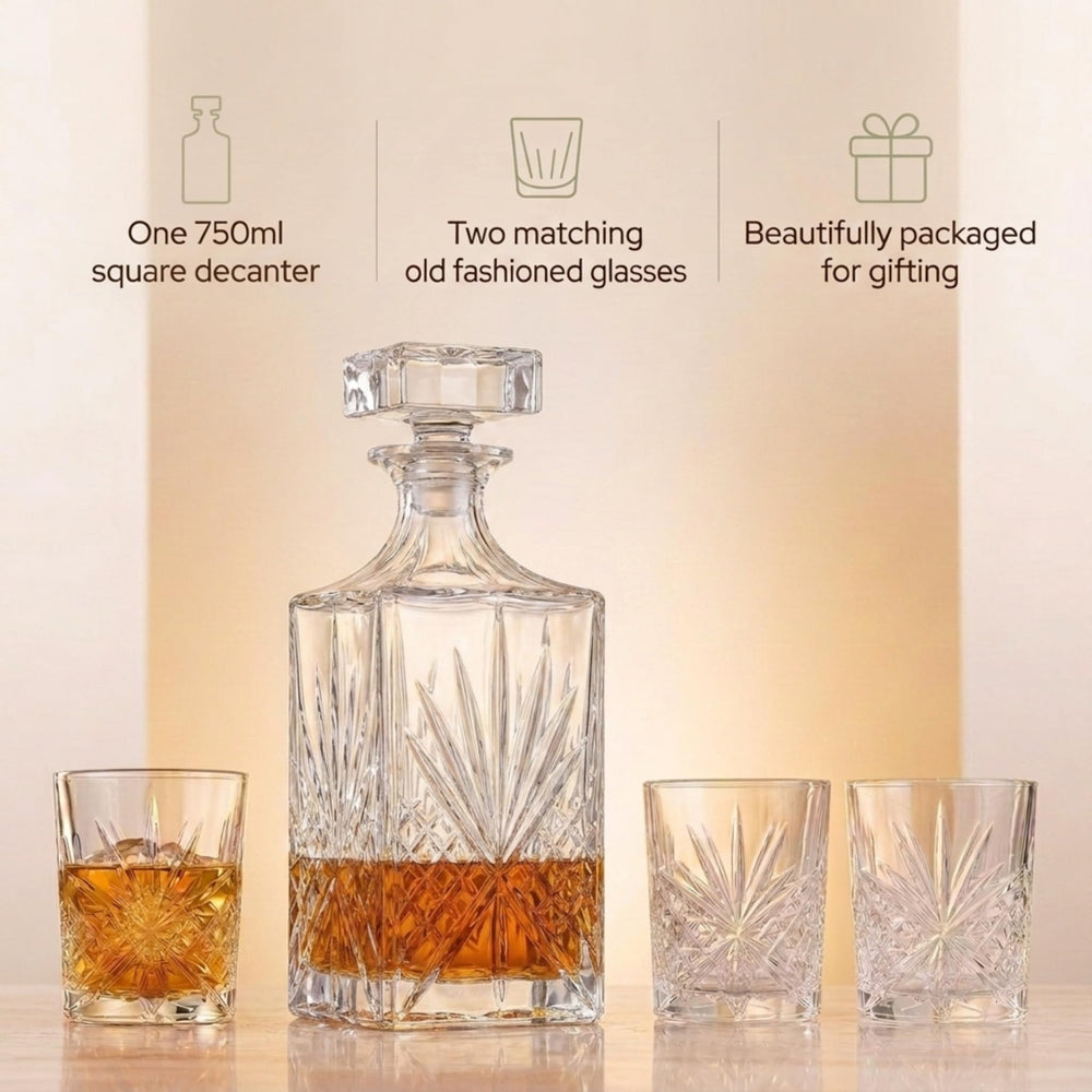 Lefonte verres Irish Cut ensemble illustrant la coupe et l'équilibre