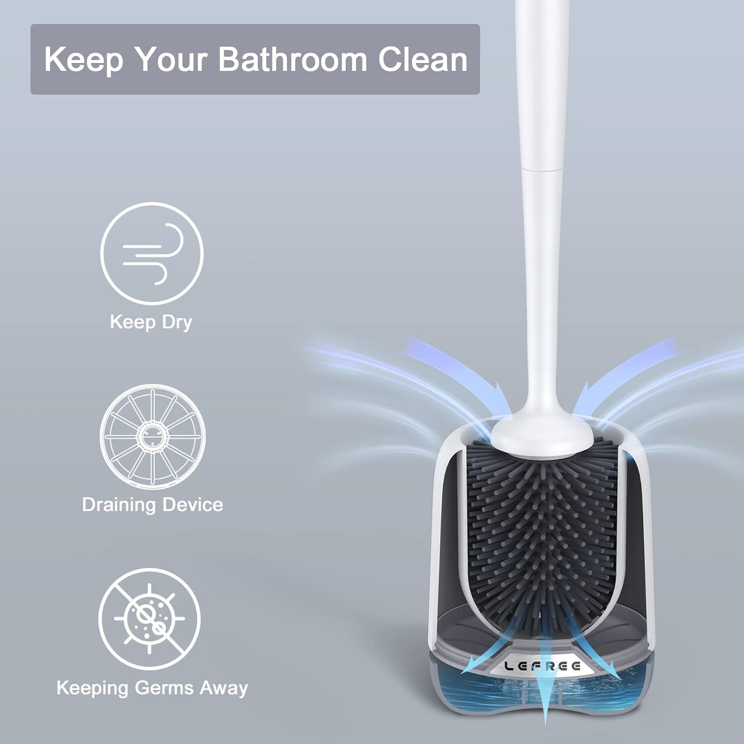 Lefree ensemble installé dans salle de bains pour un rangement discret