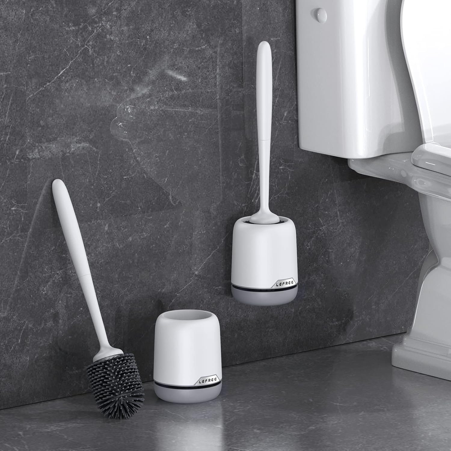 Lefree gros plan tête en silicone montrant texture douce et efficace