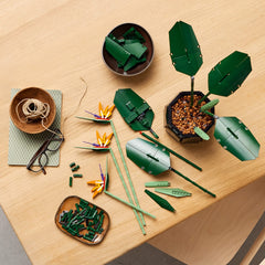 LEGO Bird of Paradise gros plan sur les feuilles pour texture naturelle