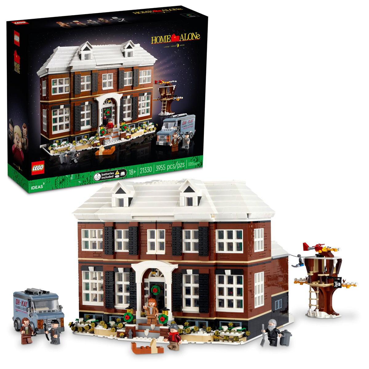 LEGO façade extérieure de la maison McCallister montrant détails et attrait d'exposition