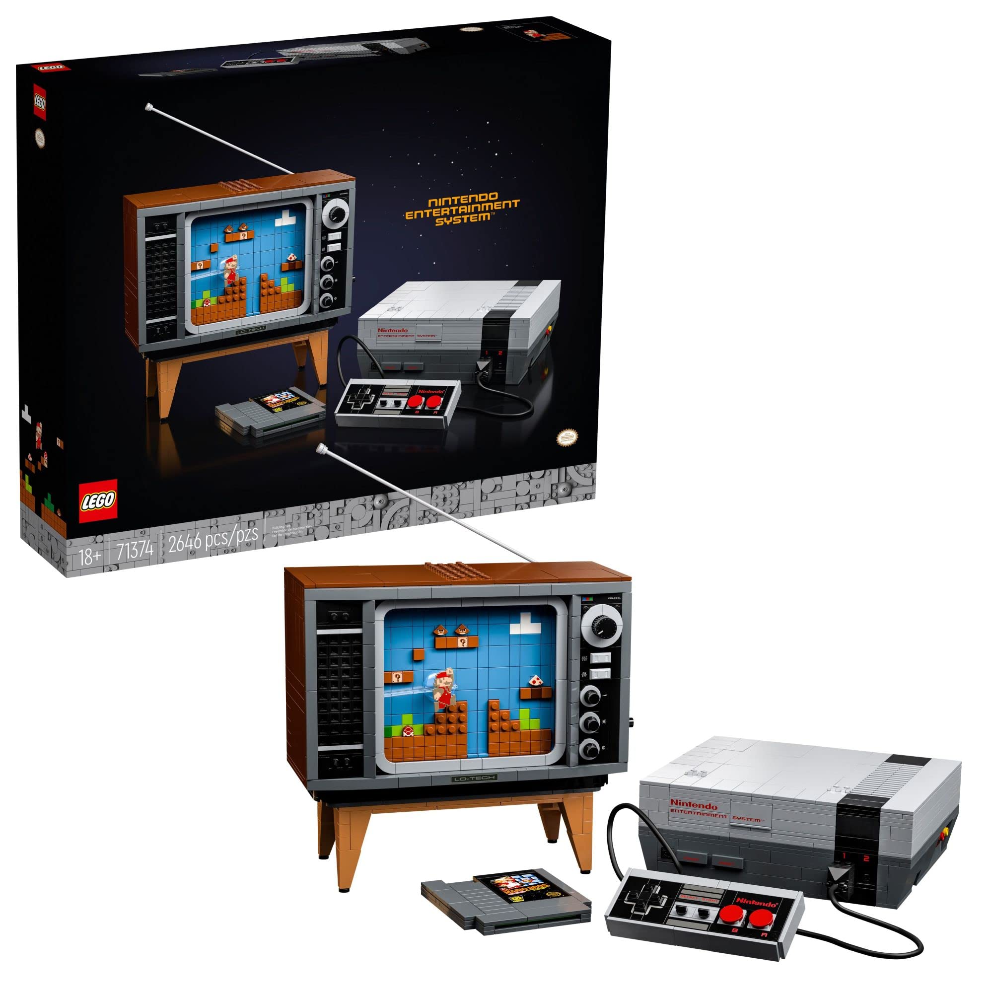 LEGO NES devant packaging montrant l’ensemble et inspirant collection