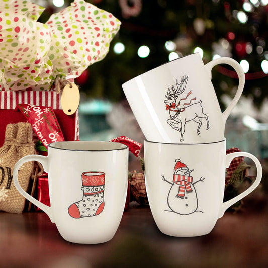 LEHAHA gros plan motif Père Noël montrant charme décoratif