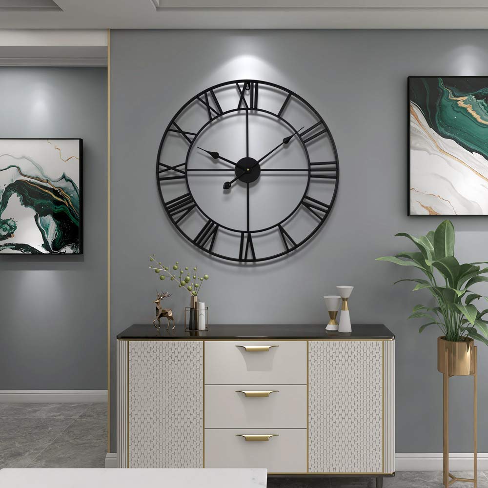 LEIKE horloge au-dessus canapé, harmonie de style et confort