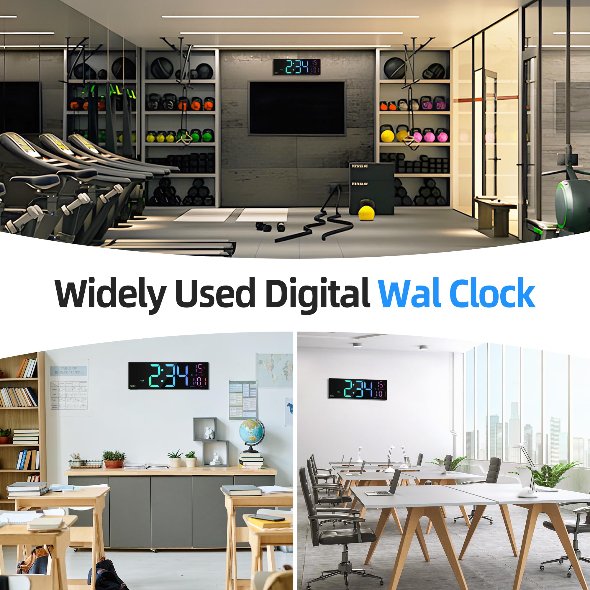 LEIKE horloge dans un salon décor moderne bénéfice intégration esthétique