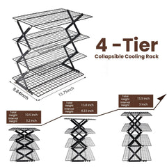 LEIMO KPARTS grille pliée pour rangement compact et gain de place