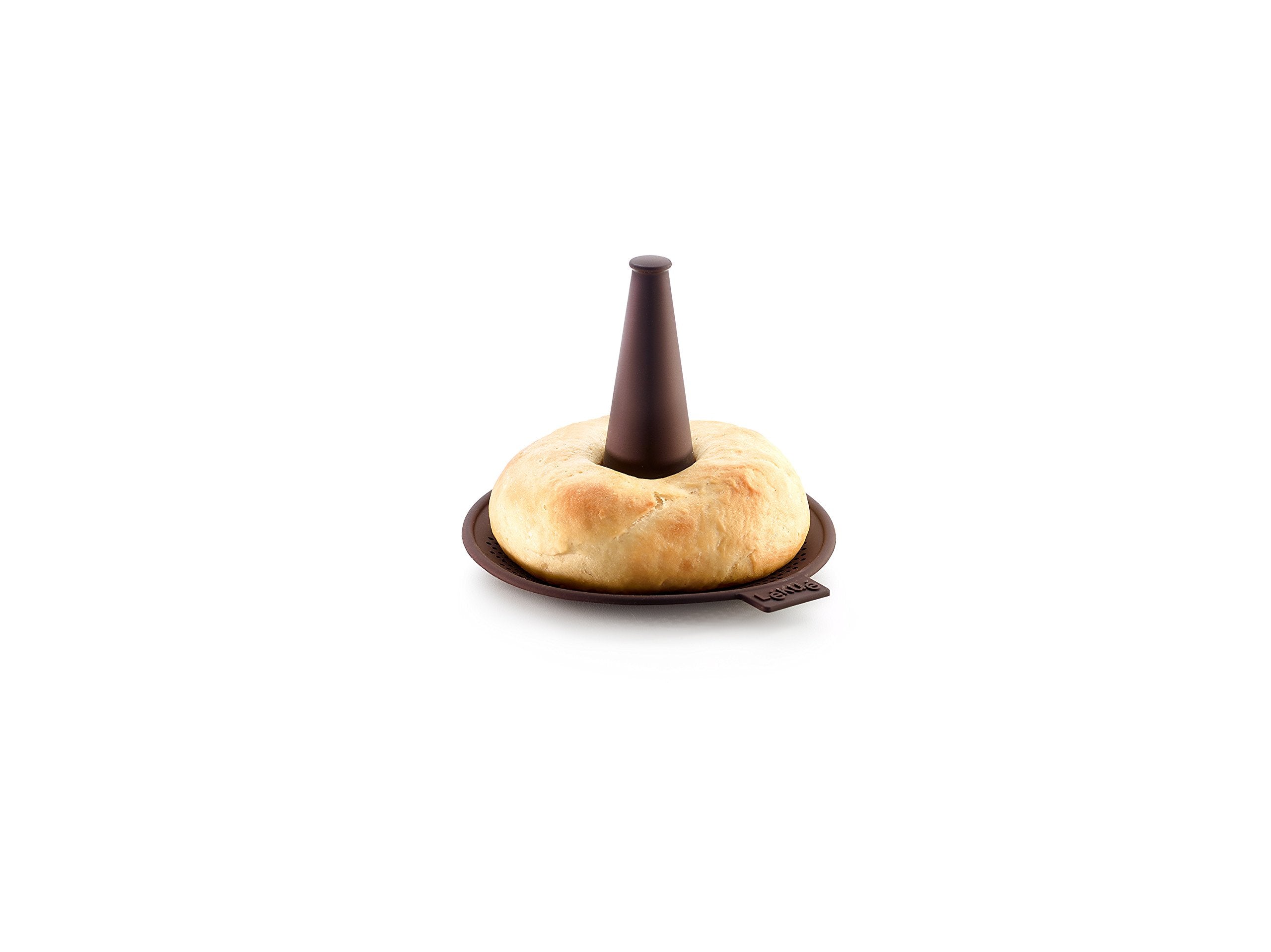 Lekue: ensemble de 6 moules brun en silicone avec emballage, gain de place