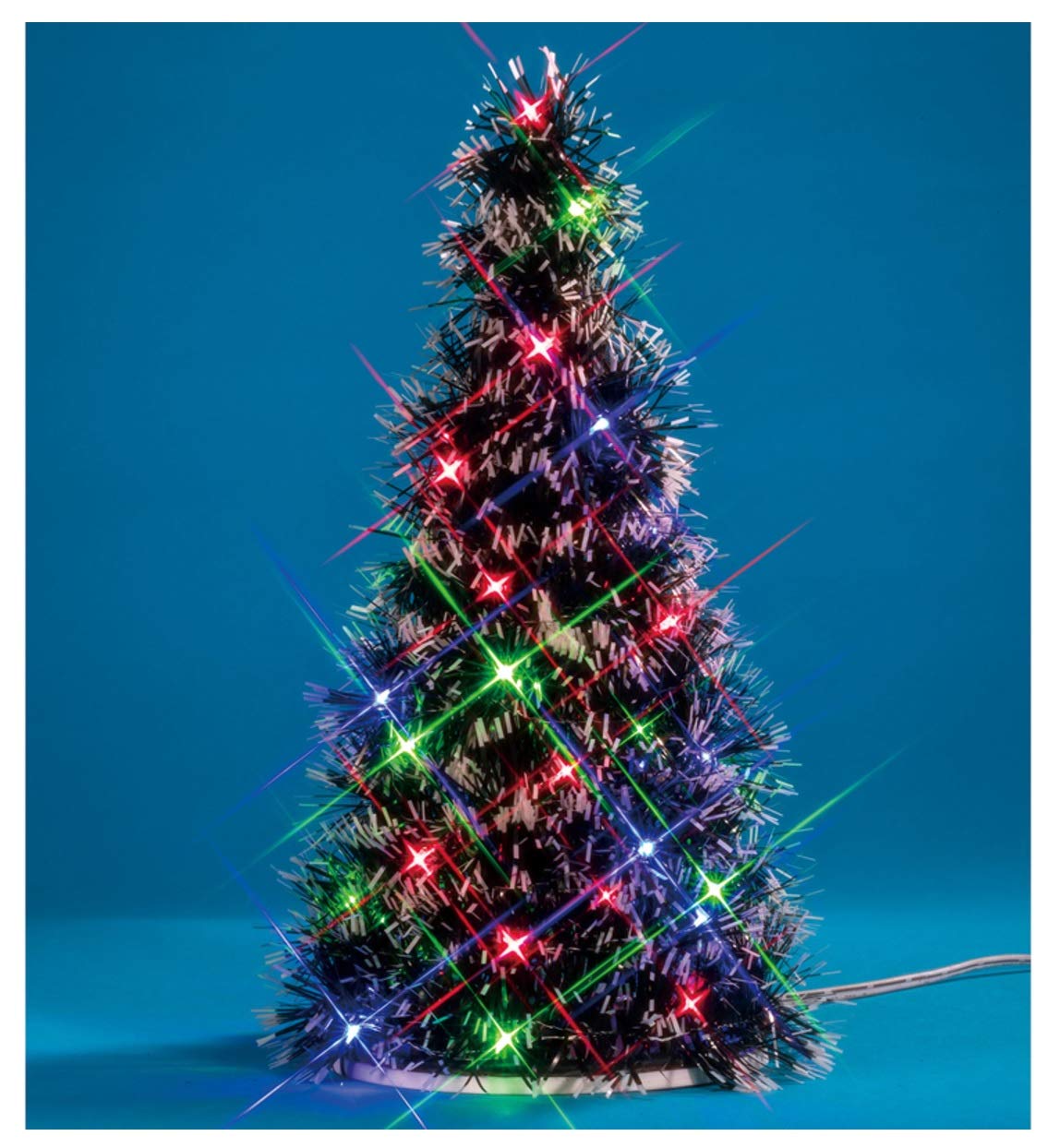 Lemax sapin 94522 face avant avec lumières multicolores, apporte ambiance festive