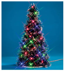 Lemax sapin 94522 face avant avec lumières multicolores, apporte ambiance festive