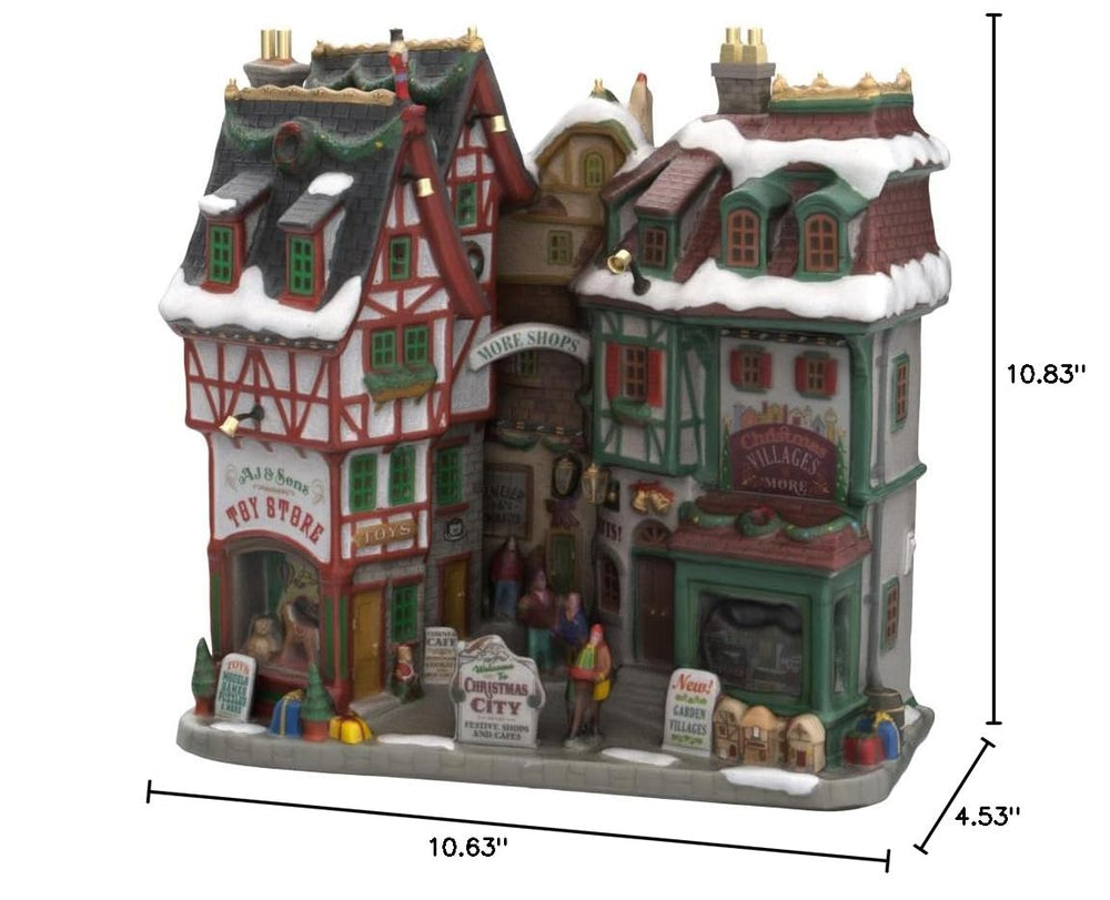 Lemax scène de village de Noël en situation pour inspirer une décoration chaleureuse