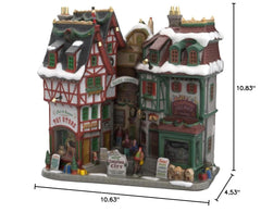 Lemax scène de village de Noël en situation pour inspirer une décoration chaleureuse