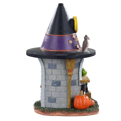 Lemax Witch's Brew gros plan sur toit chapeau montrant texture et finition