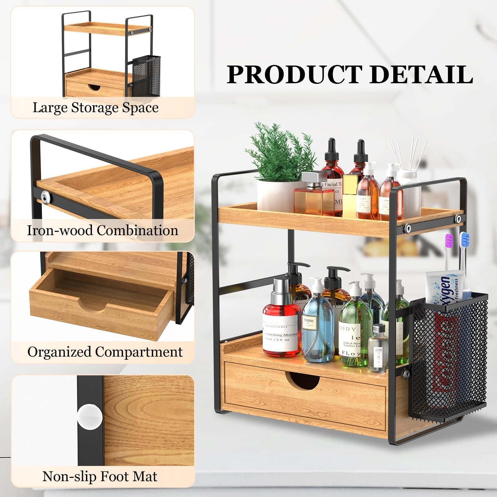 LEMIKKLE tiroir ouvert montrant rangement discret et protection d'objets