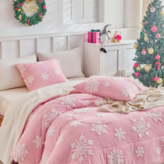 LenLuck motif flocons visible détaillant style festif