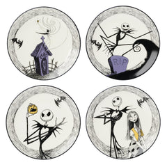 Lenox assiette avec motif Jack Skellington montrant un détail net et thème reconnaissable
