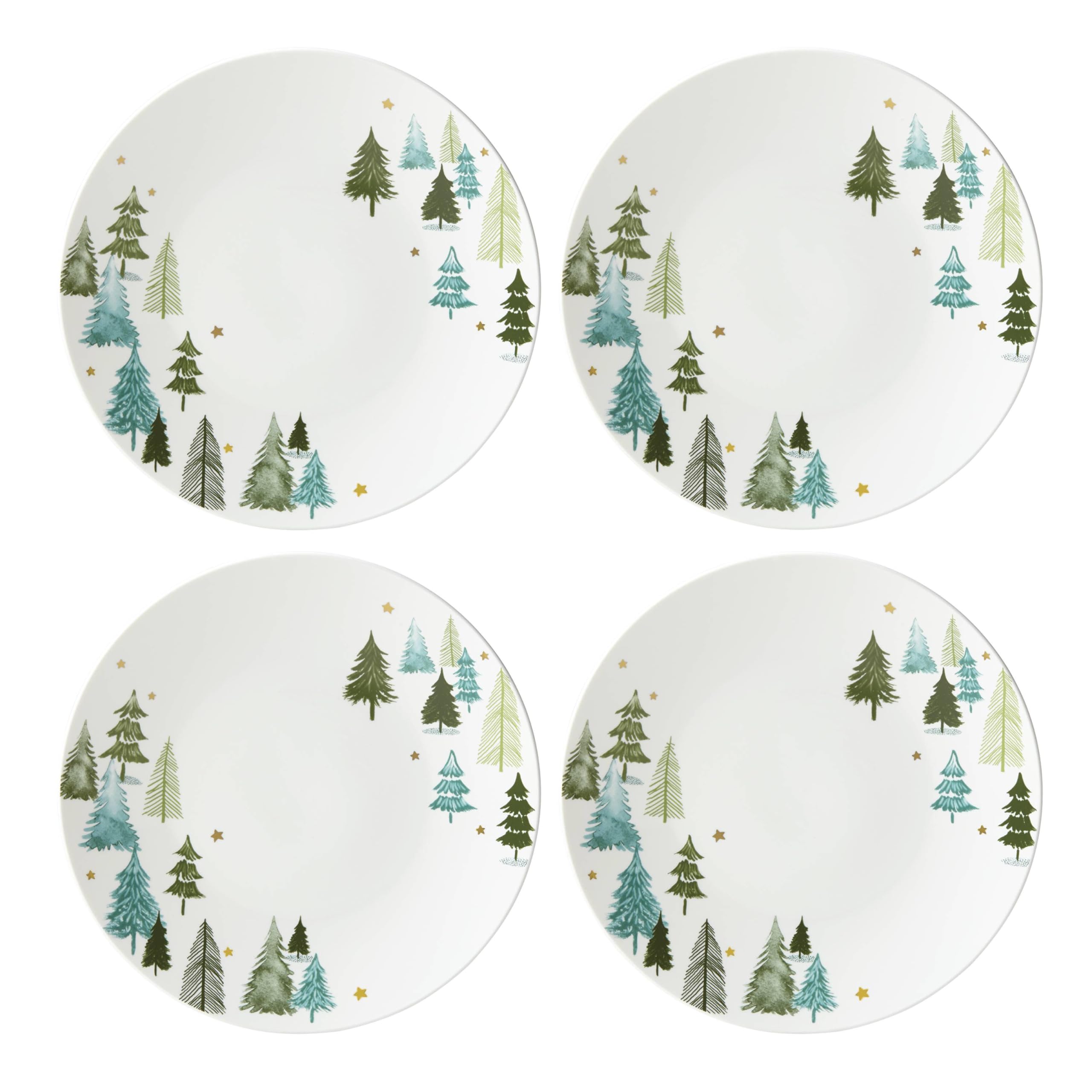 Lenox assiette accent montrant décor hivernal et présentation soignée