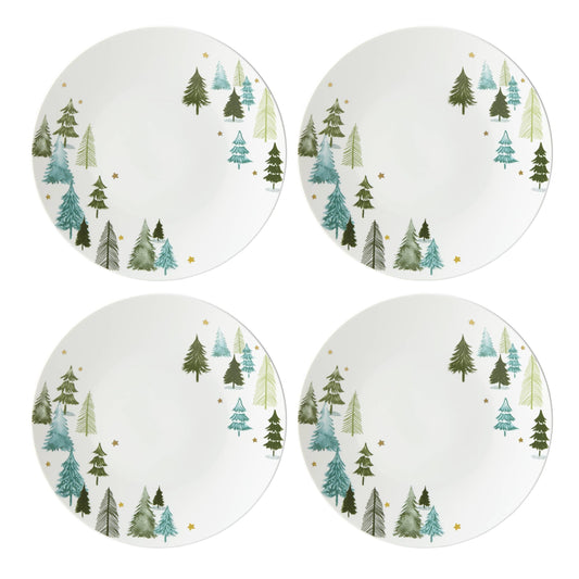 Lenox assiette accent montrant décor hivernal et présentation soignée