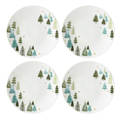Lenox assiette accent montrant décor hivernal et présentation soignée
