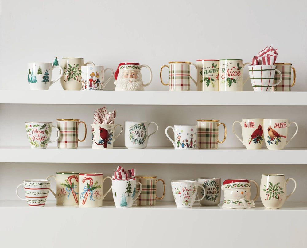 Lenox mug à l'échelle main montrant taille 12 oz pratique