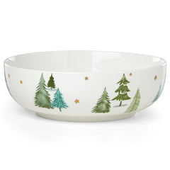 Lenox saladier face décor sapins vert pour service élégant