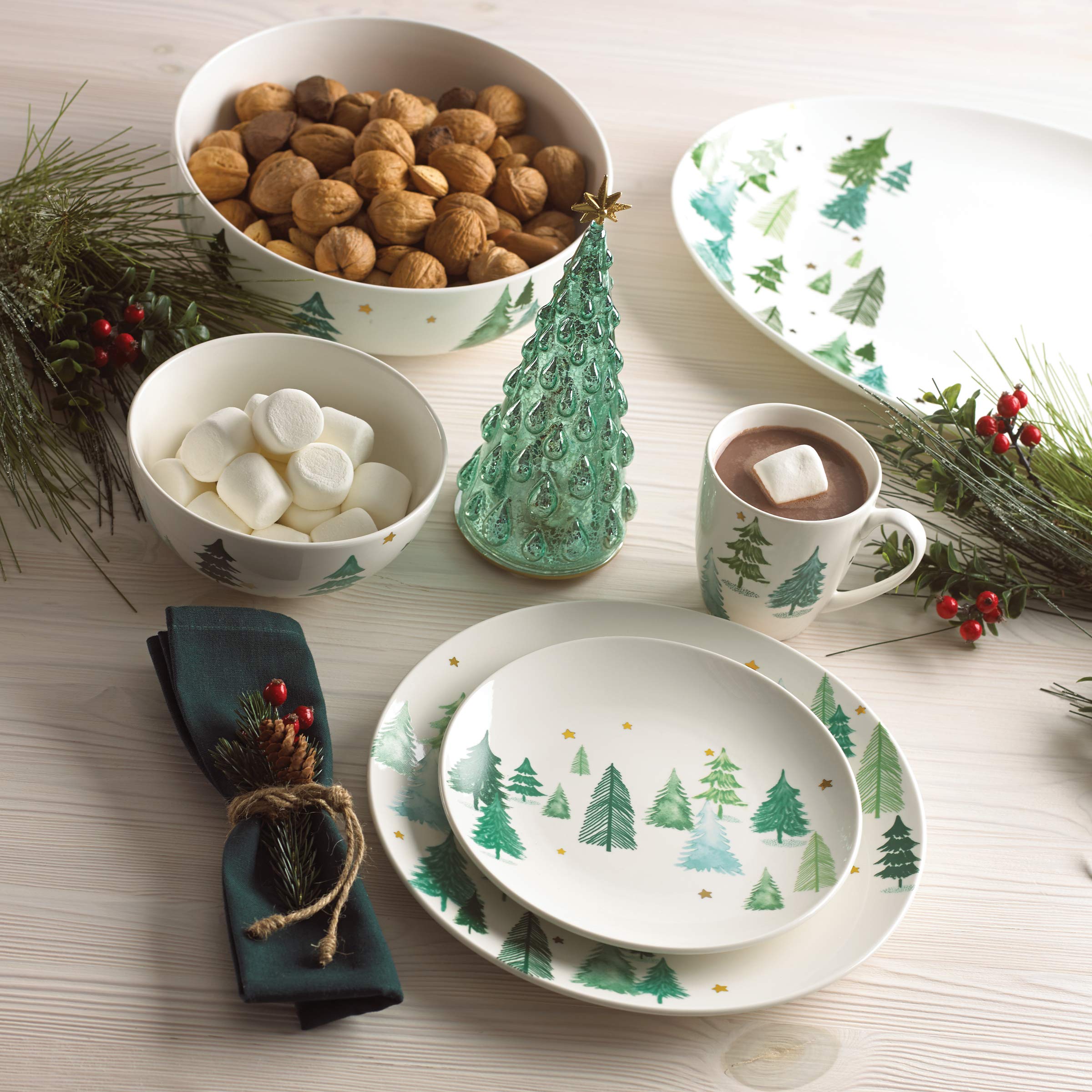 Lenox saladier en usage sur table de fête montrant présentation pratique