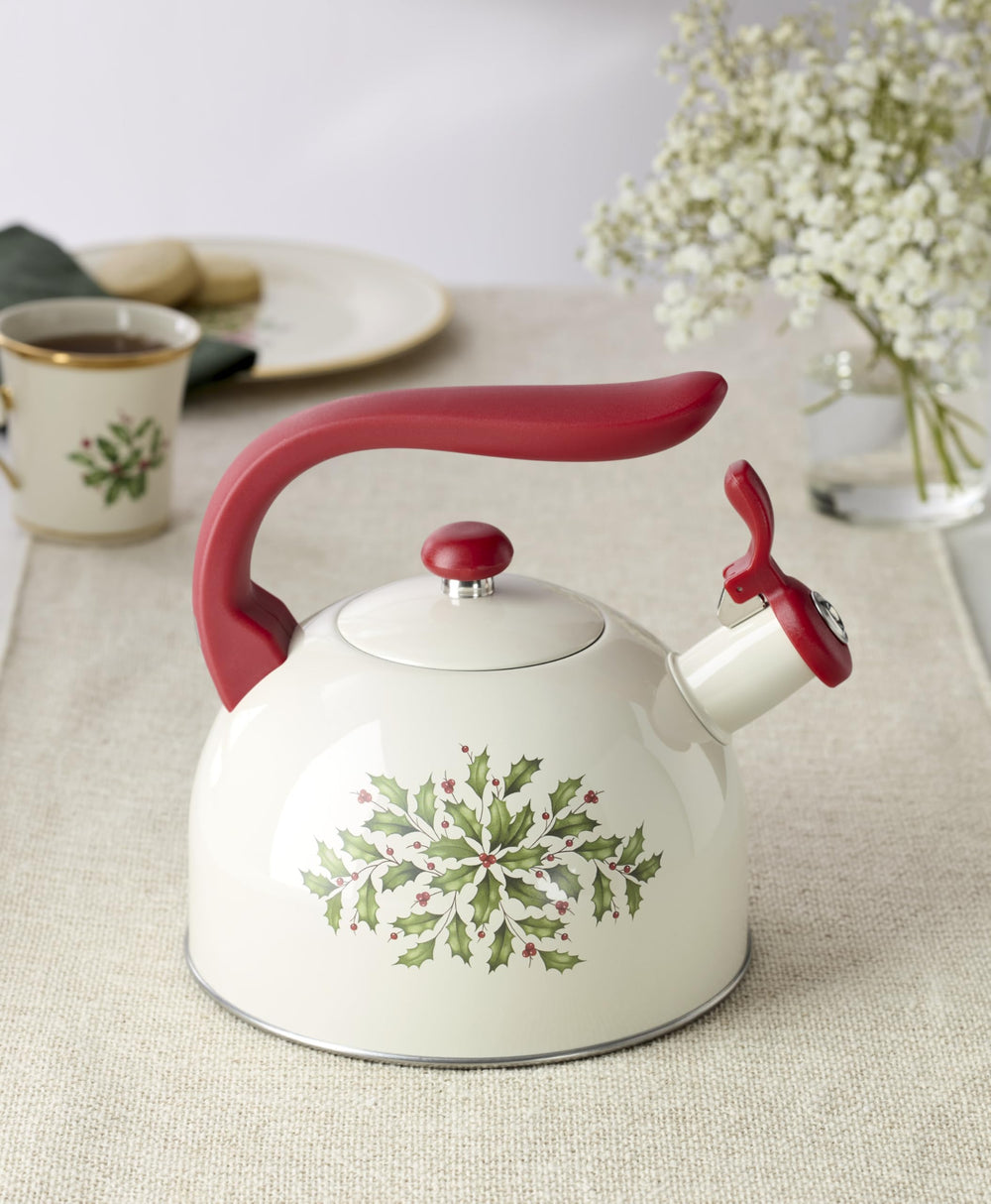 Lenox bouilloire Holiday étiquette de la marque Lenox montrant authenticité et qualité