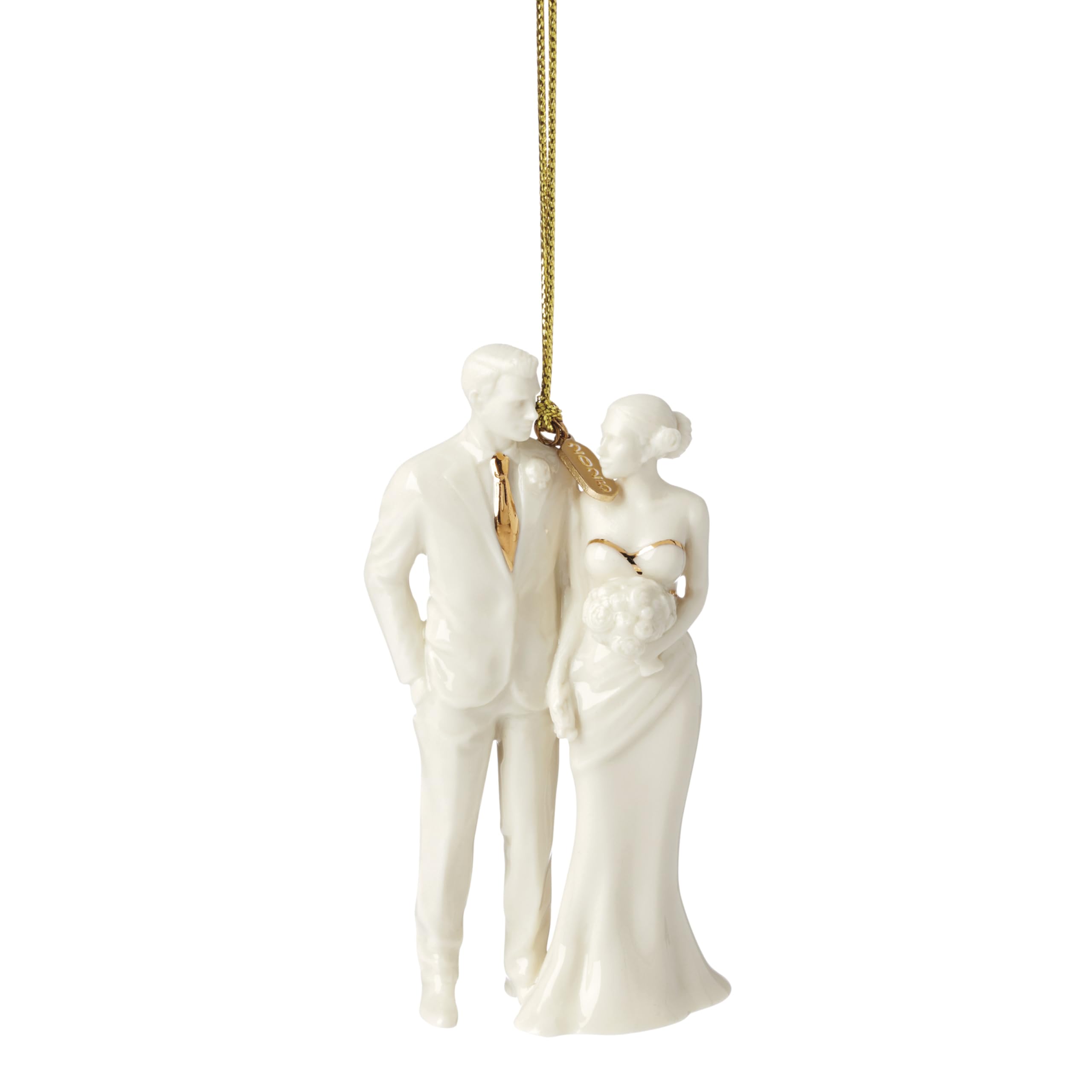 Lenox ornement Bride and Groom face avant lumineux et élégant