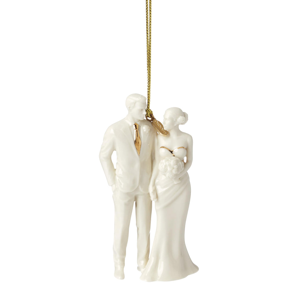 Lenox ornement Bride and Groom face avant lumineux et élégant