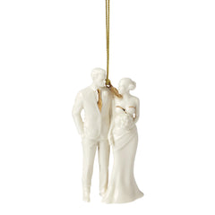 Lenox ornement Bride and Groom face avant lumineux et élégant