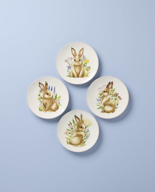 Lenox gros plan sur illustration de lapin montrant détail et couleur festive
