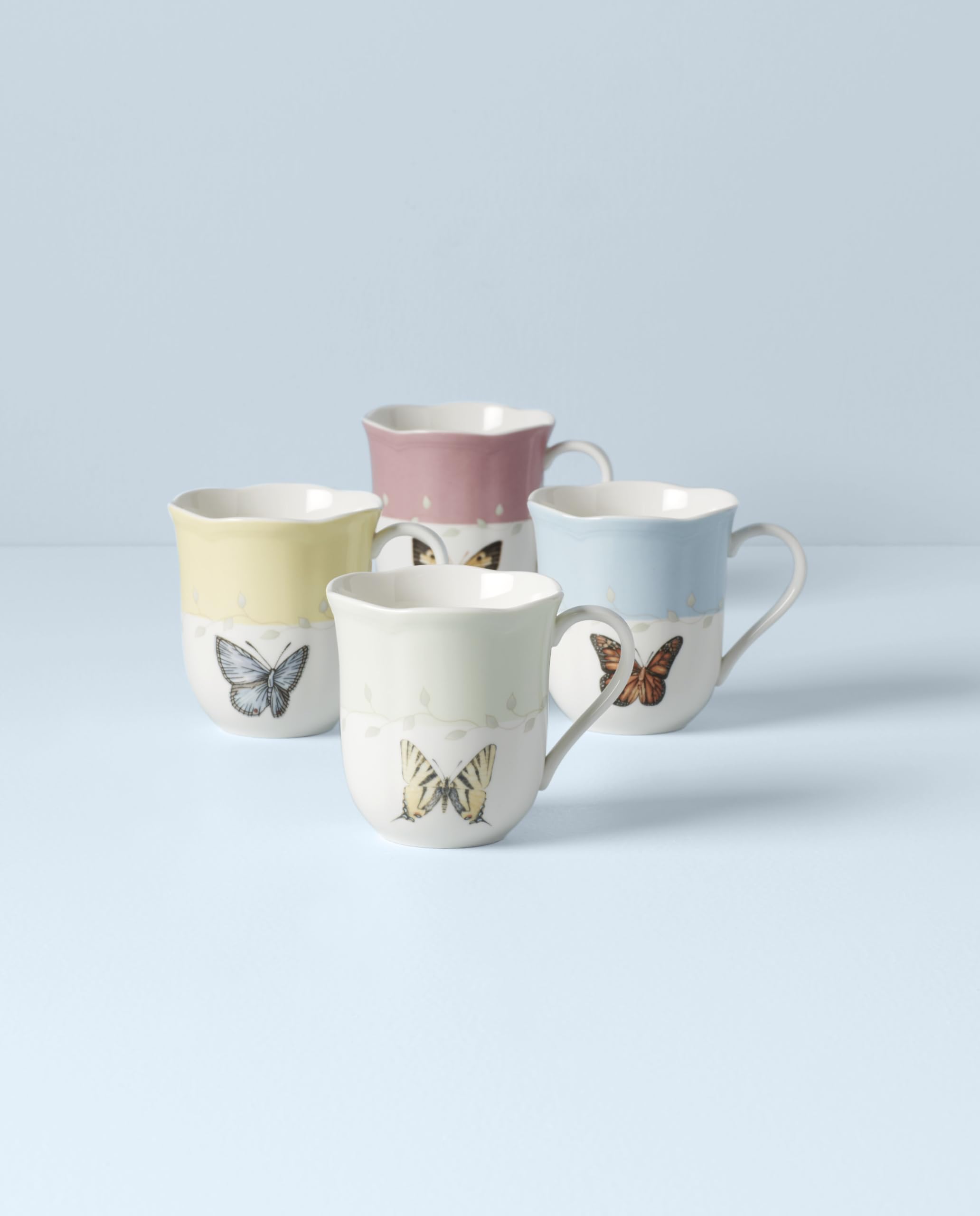 Lenox gros plan motif monarque révélant détail et couleur durable