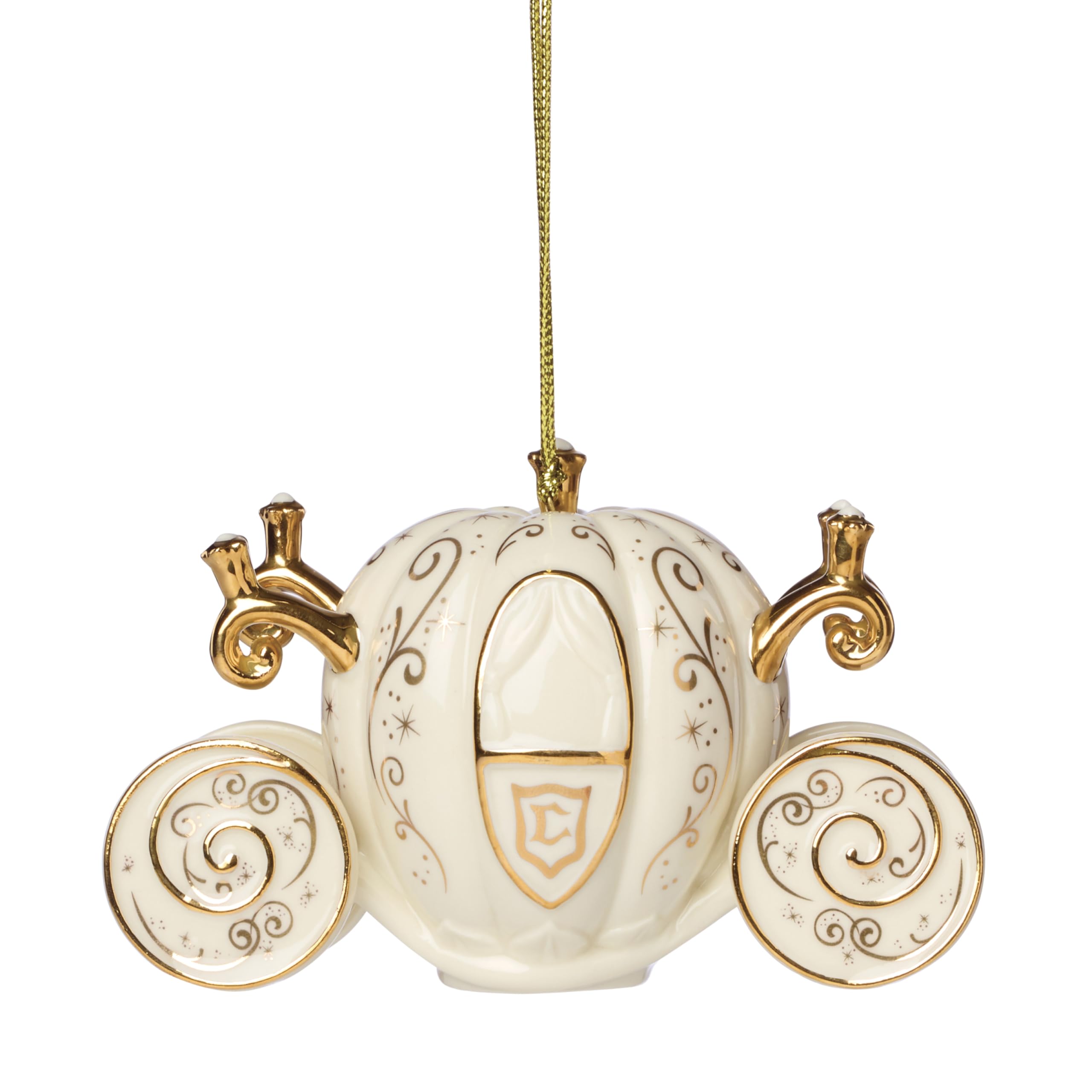Lenox carrosse Cendrillon vue avant avec accents dorés apportant élégance