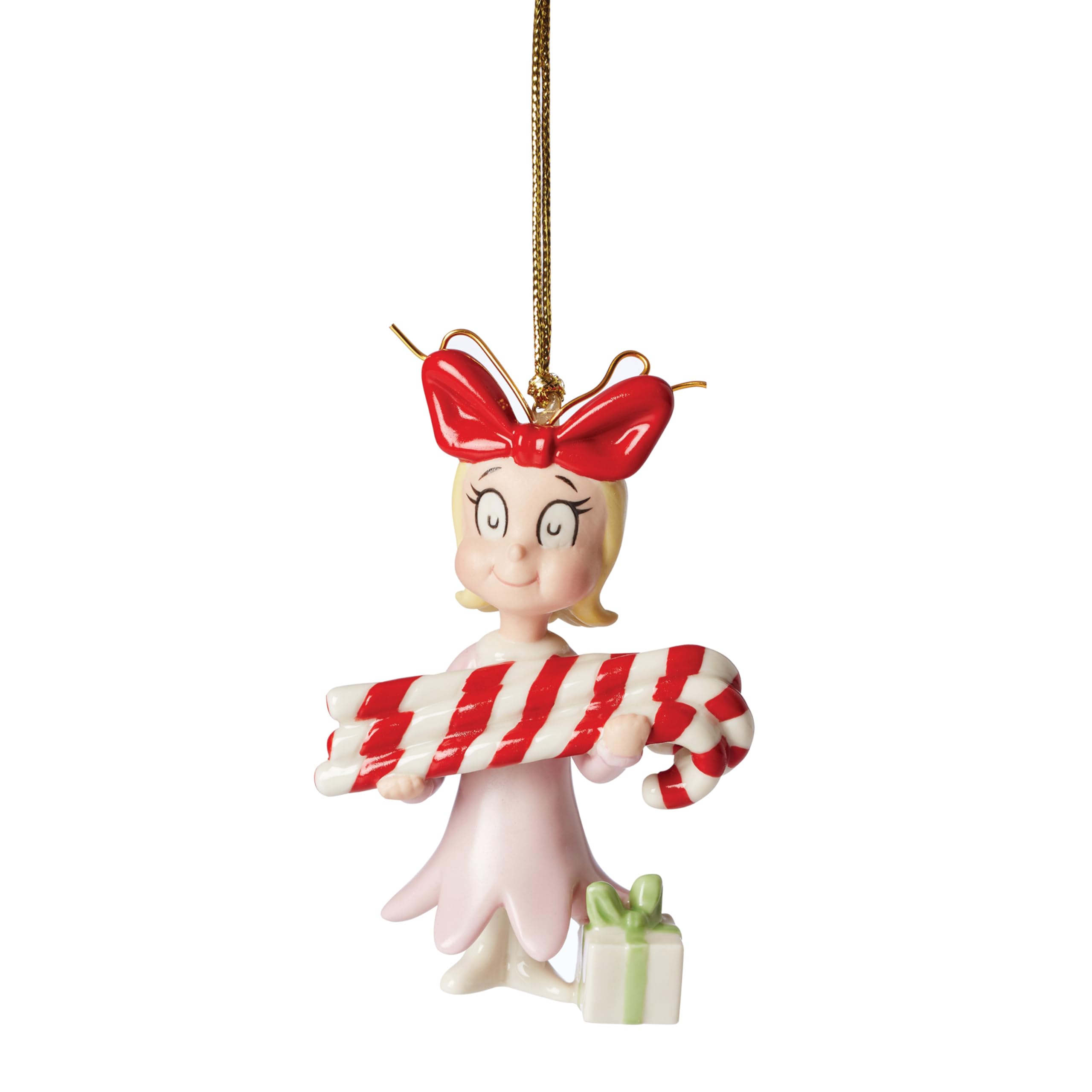Lenox Cindy Lou Who ornement face montrant couleur et expression, ajoute charme festif