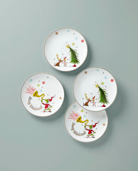 Lenox ensemble de quatre assiettes empilées, gain de place et rangement facile