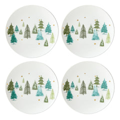 Lenox assiette d'accent face avant motif sapin, élégance festive