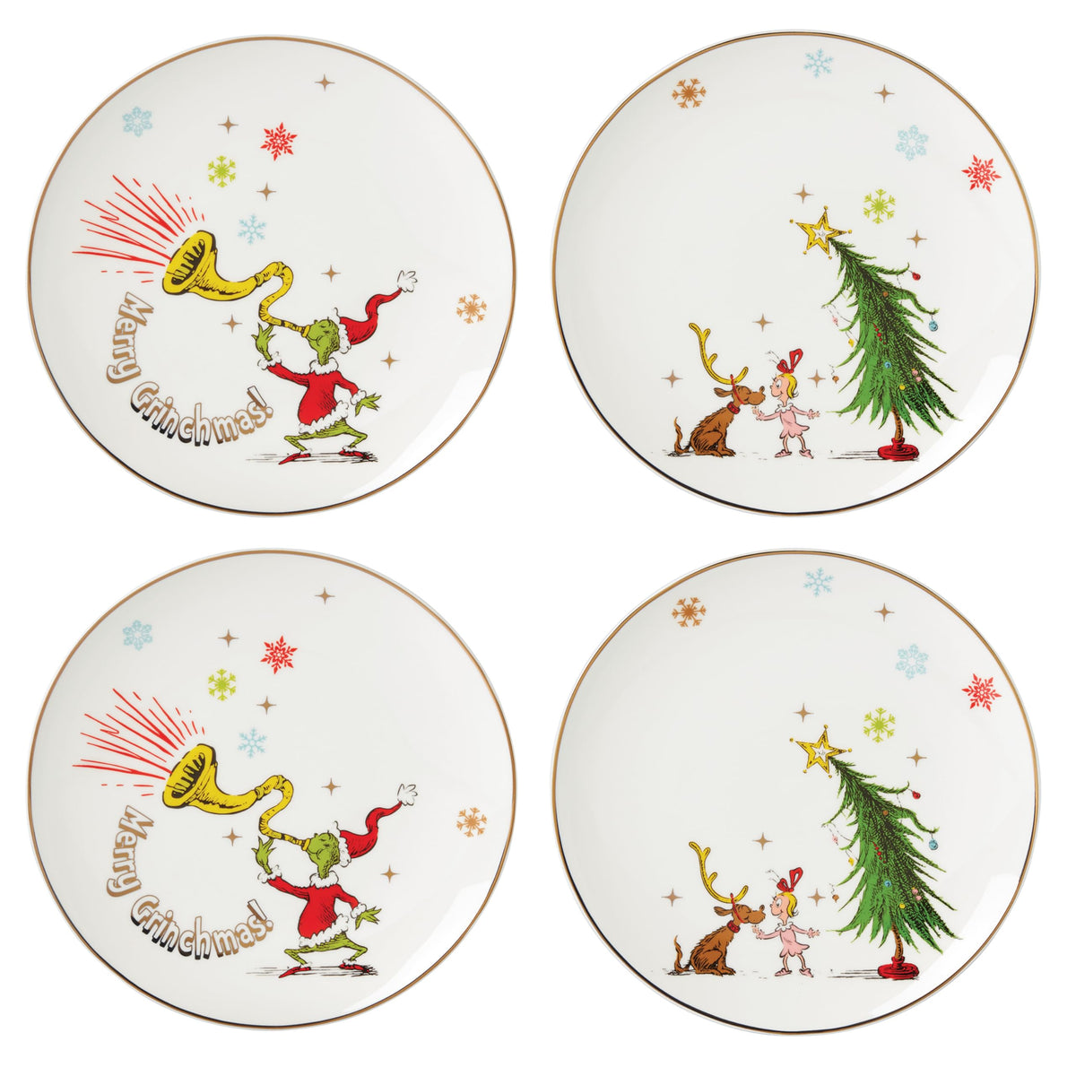 Lenox vue frontale du packaging Grinchmas, emballage attractif pour offrir