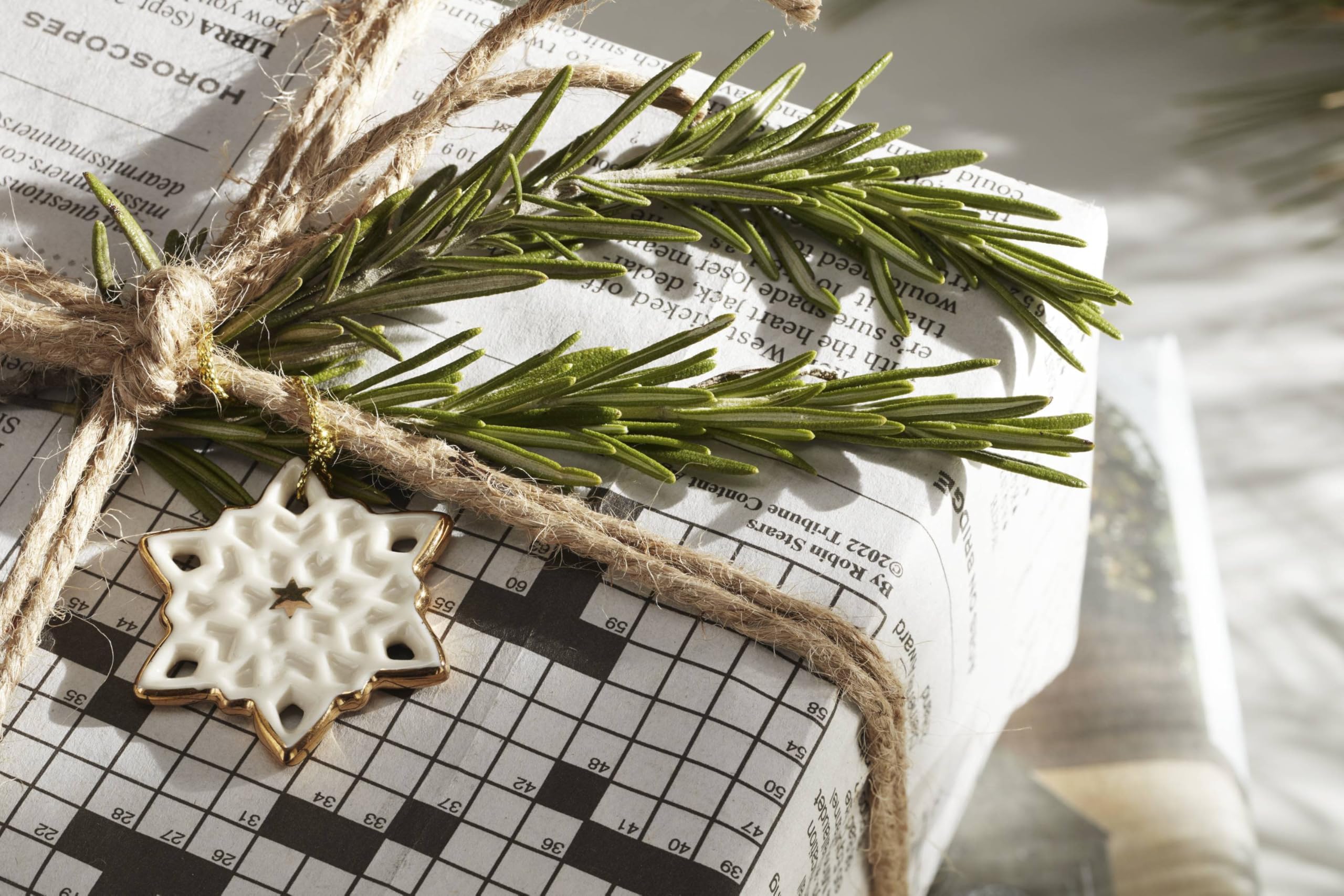 Lenox emballage ouvert avec ornements, rangement pratique saisonnier