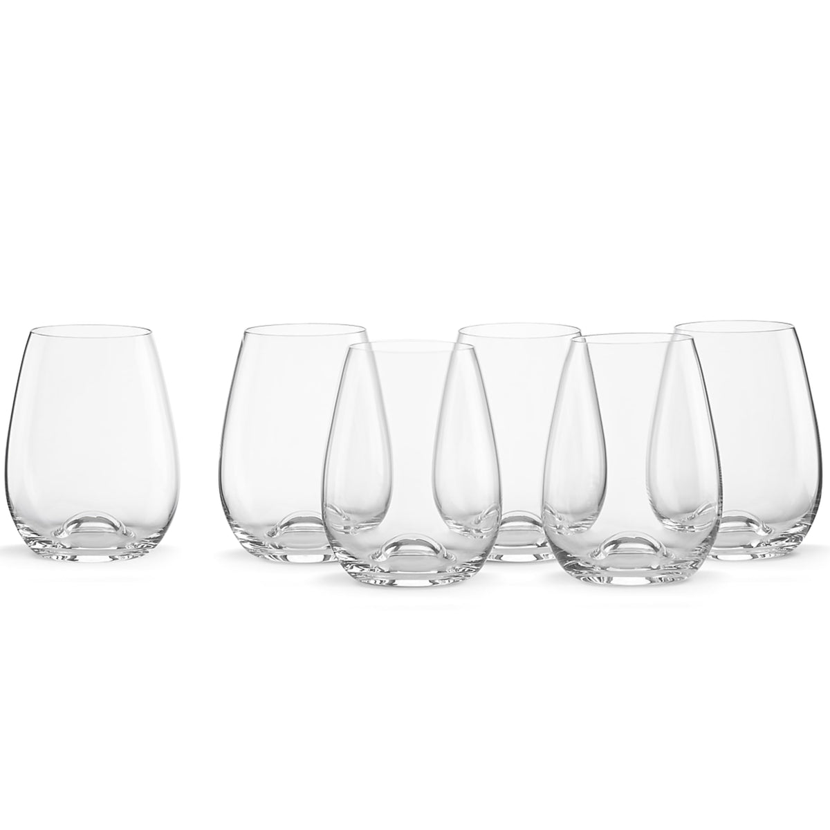 Lenox face du pack de 6 verres montrant la boîte et finition brillante