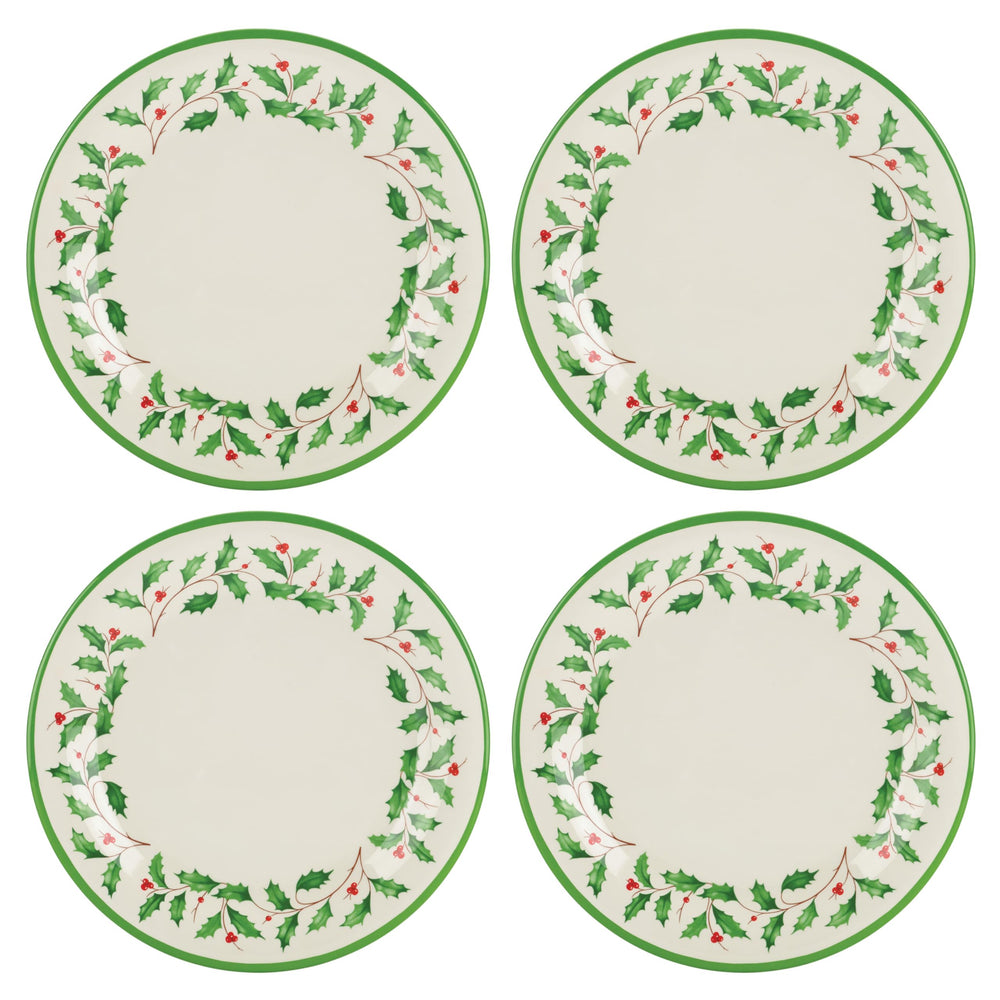 Lenox assiette avant plan montrant motif festif et élégance