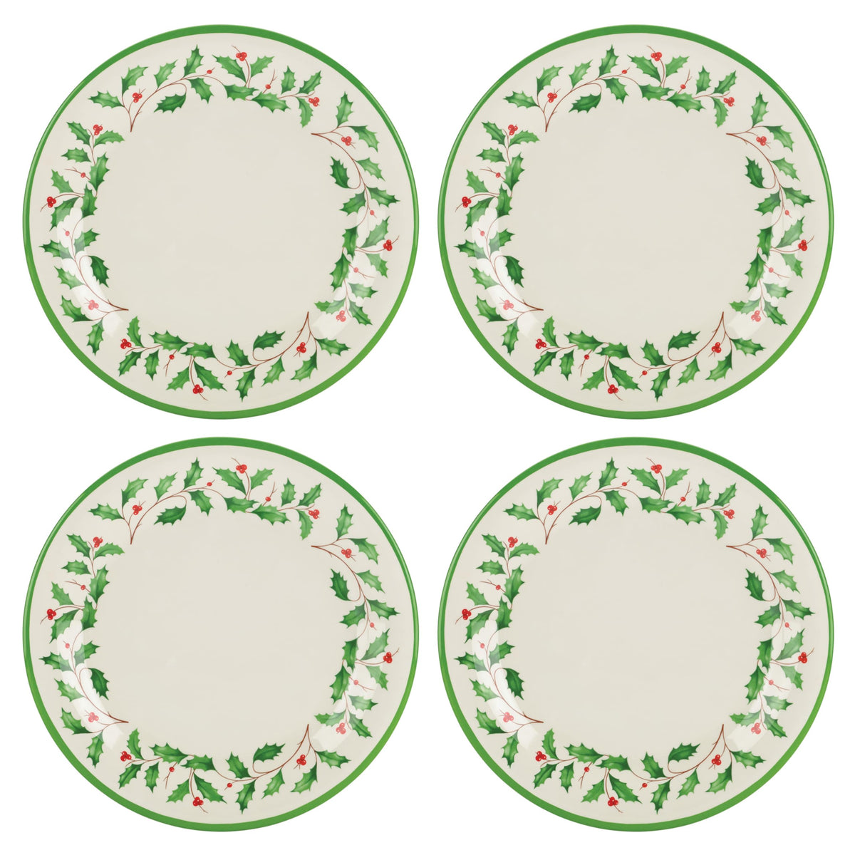Lenox assiette avant plan montrant motif festif et élégance