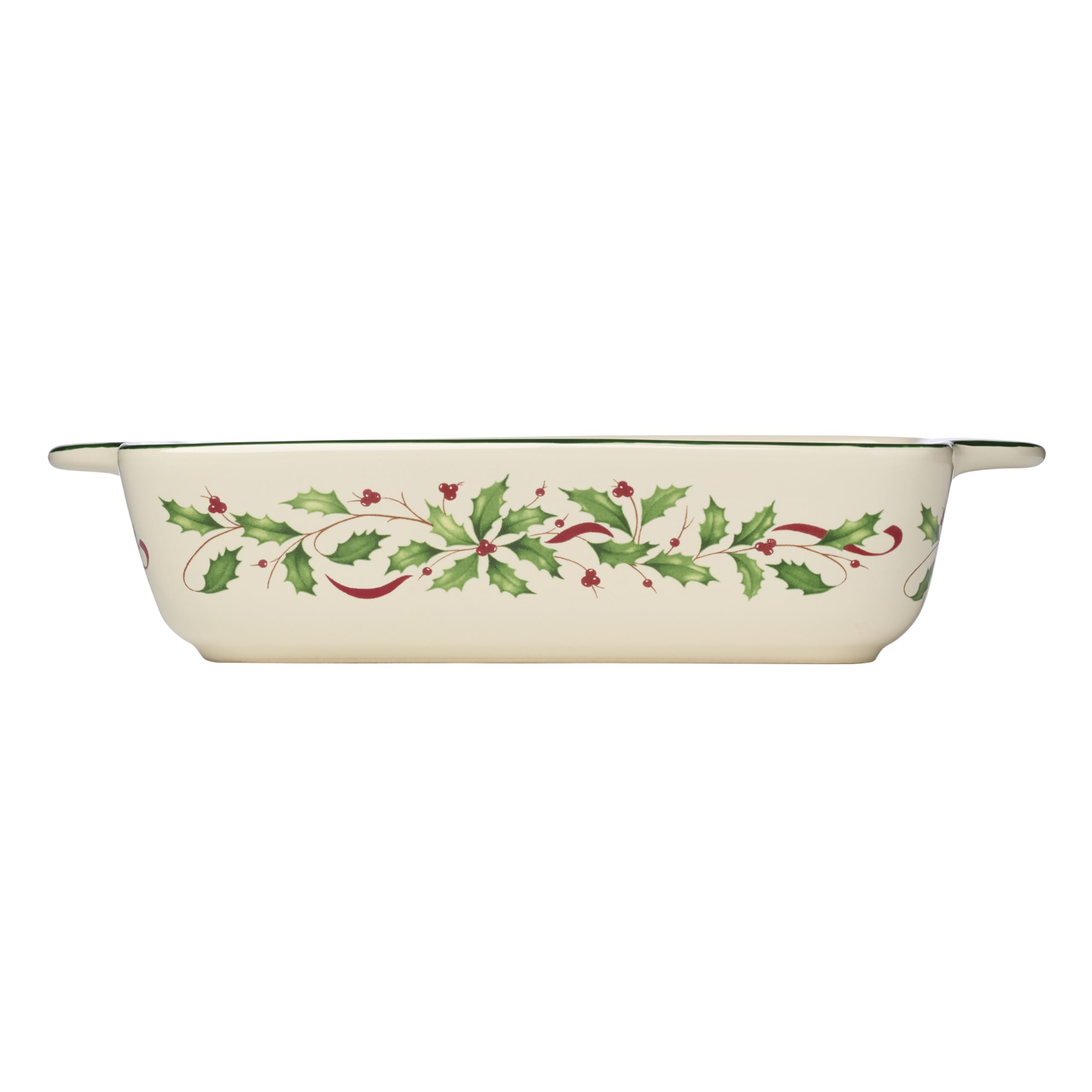Lenox gros plan motif houx et baies montrant élégance décorative