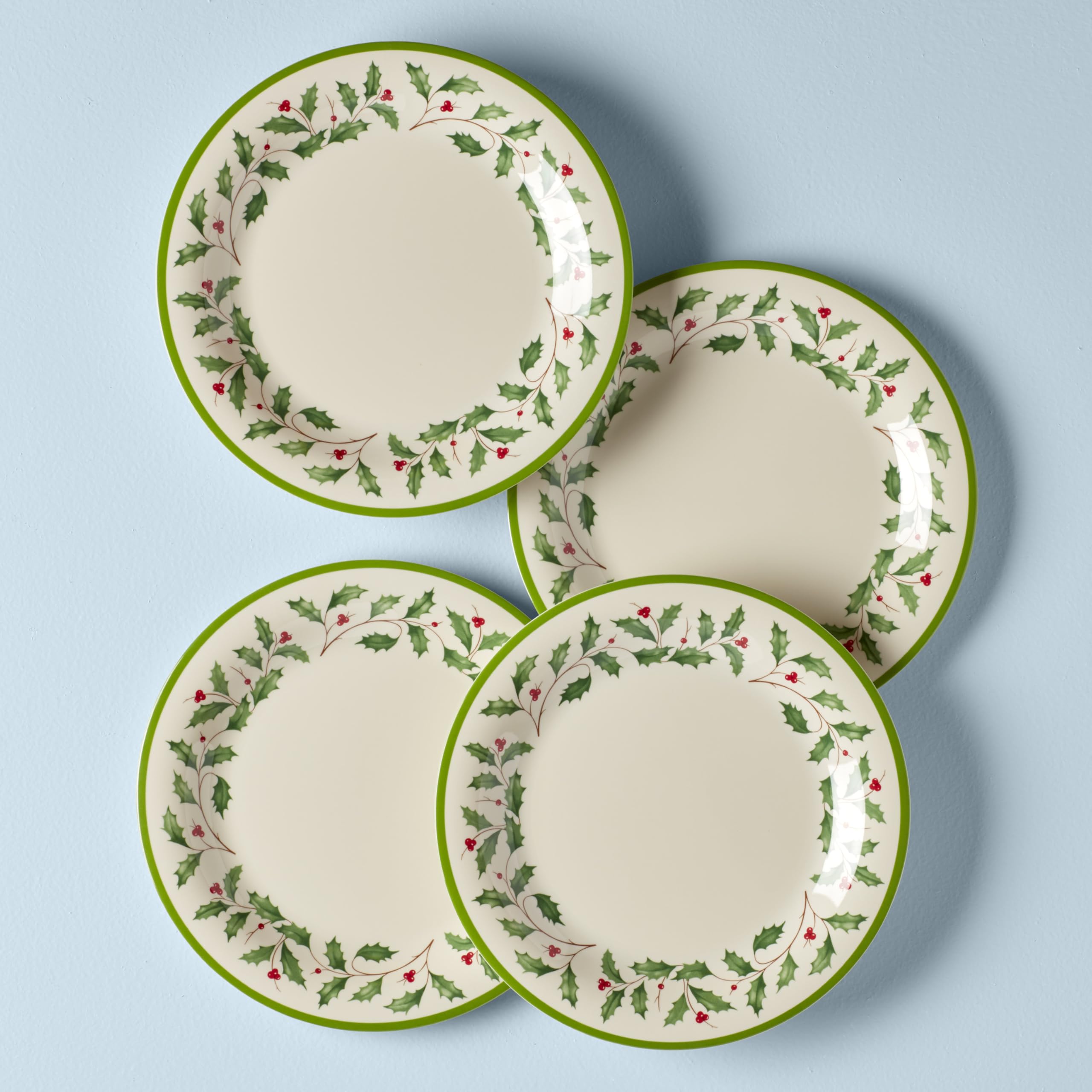 Lenox quatre assiettes empilées pour rangement compact