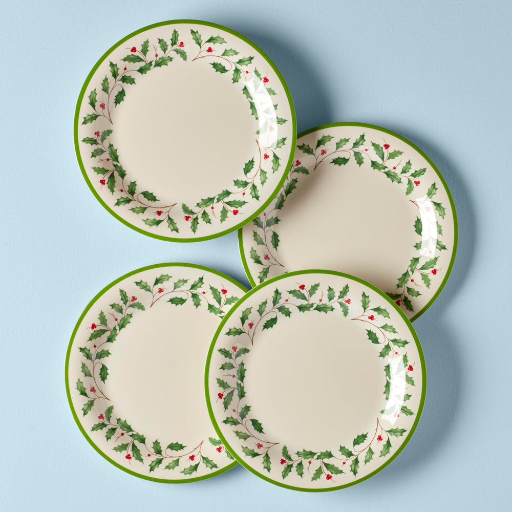 Lenox quatre assiettes empilées pour rangement compact