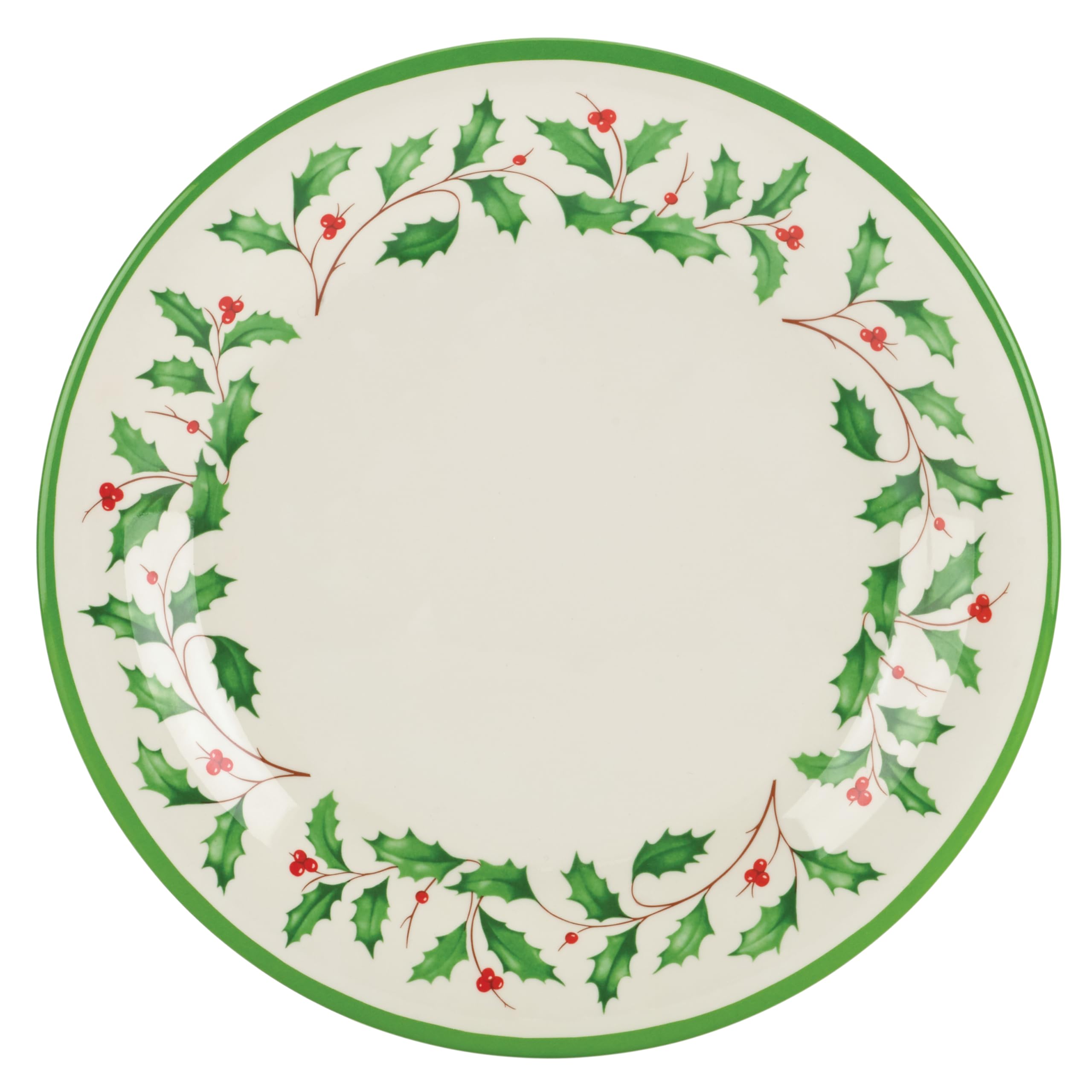 Lenox gros plan motif houx et baies pour ambiance de fête