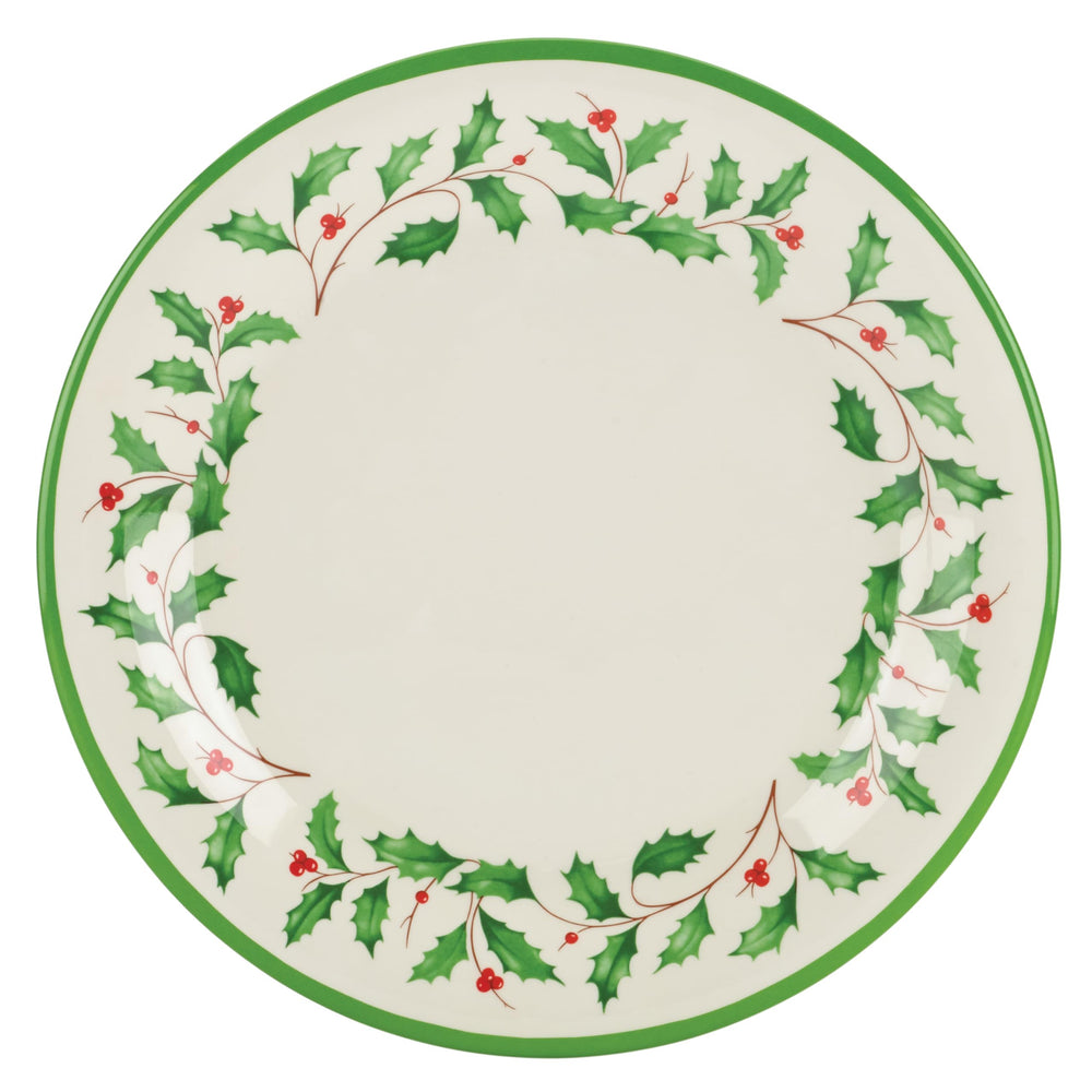 Lenox gros plan motif houx et baies pour ambiance de fête