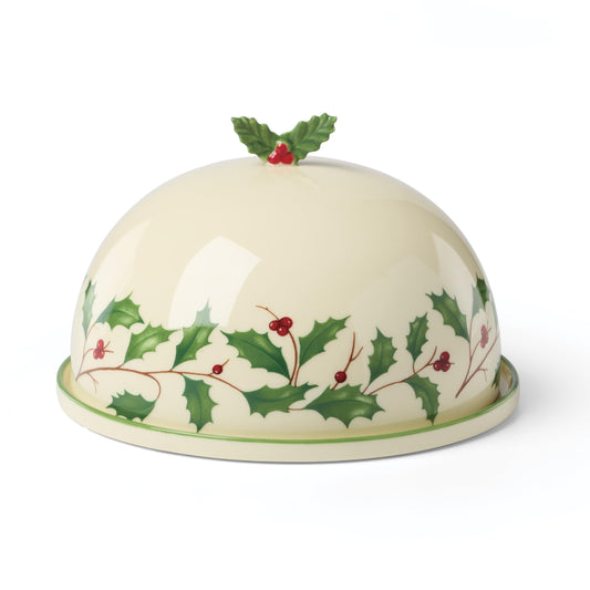 Lenox plat couvert face présentant motif houx pour une table festive