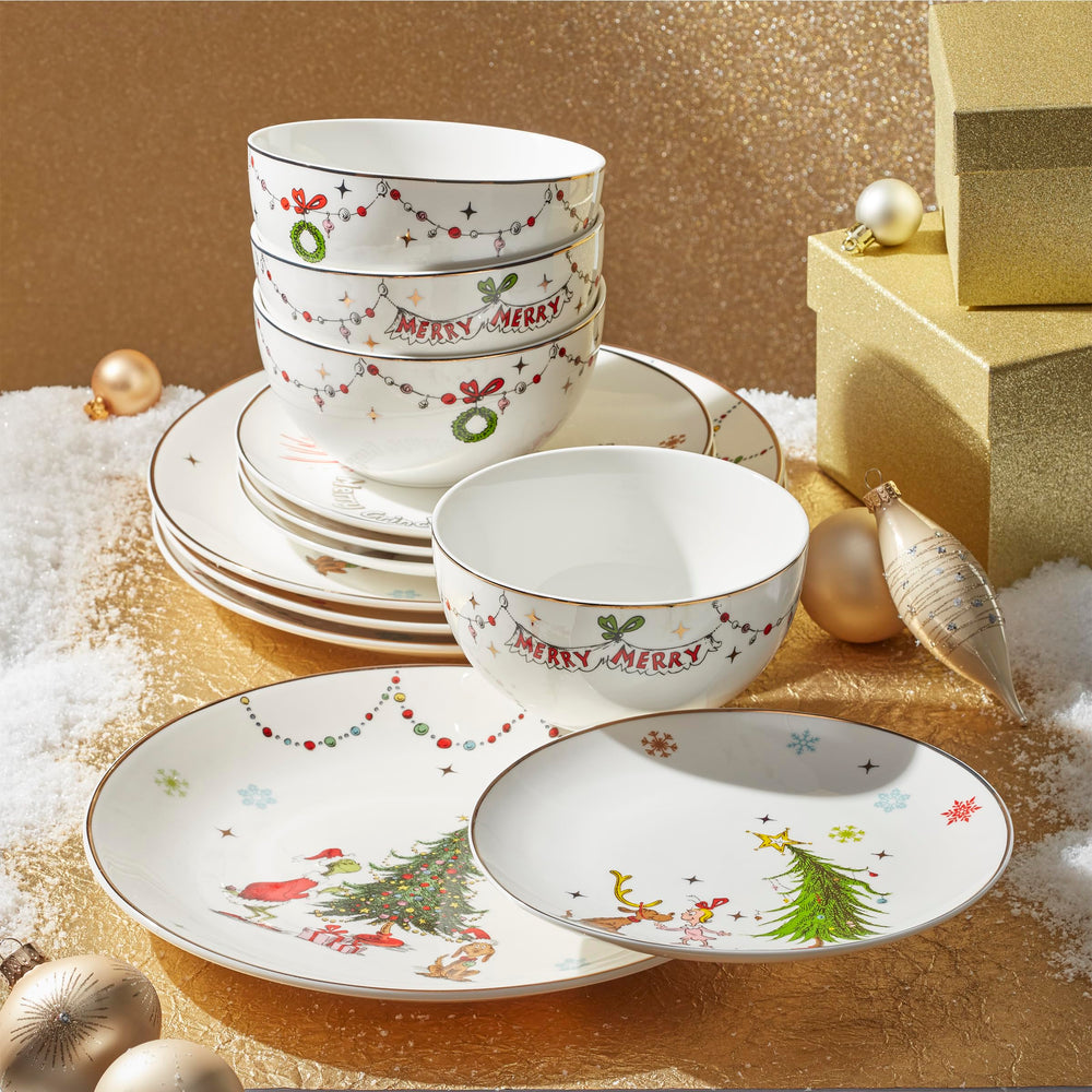 Lenox — service dressé en situation pour créer une ambiance de Noël conviviale
