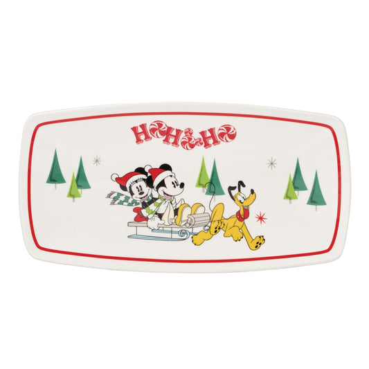 Lenox plateau Disney recto montrant Mickey et Minnie pour présentation élégante