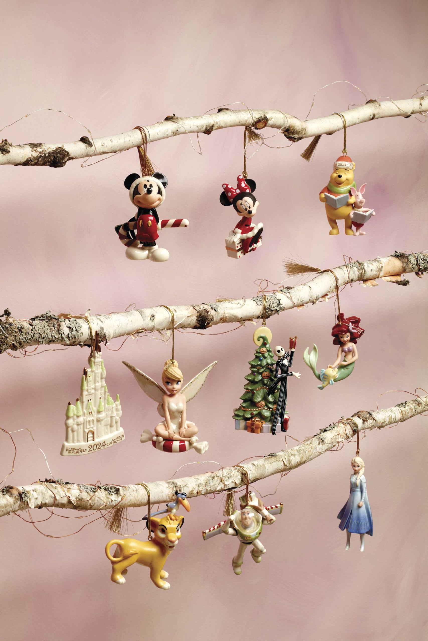 Lenox Simba & Zazu mis en scène sur branche, illumine la décoration